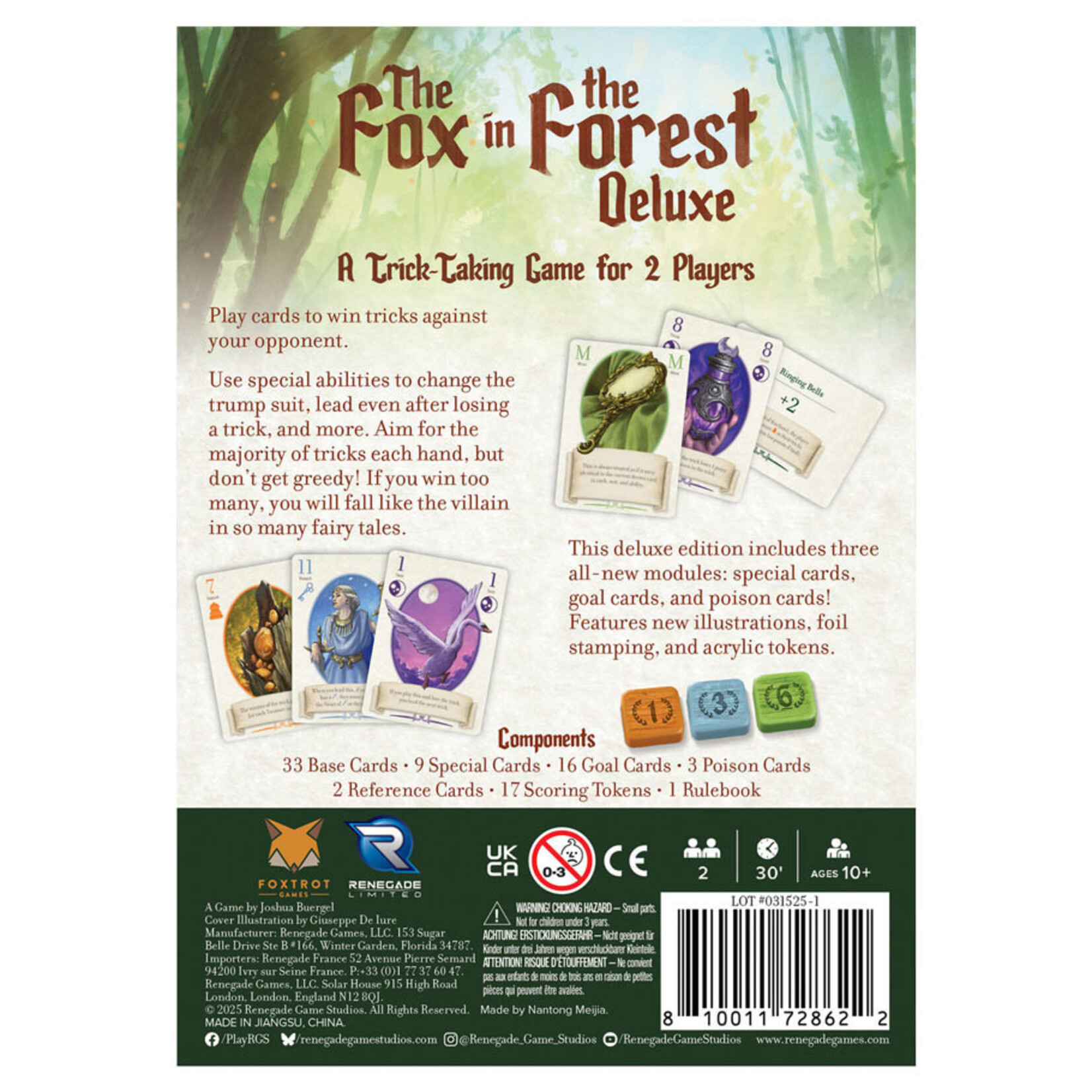 Renegade Game Studios The Fox in the Forest Deluxe