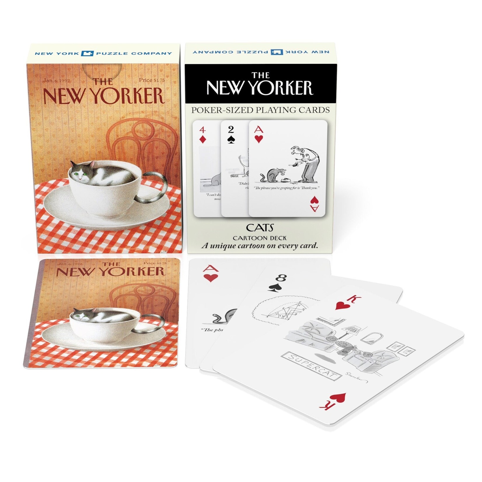 New York Puzzle Co Cards: Cat Cartoons