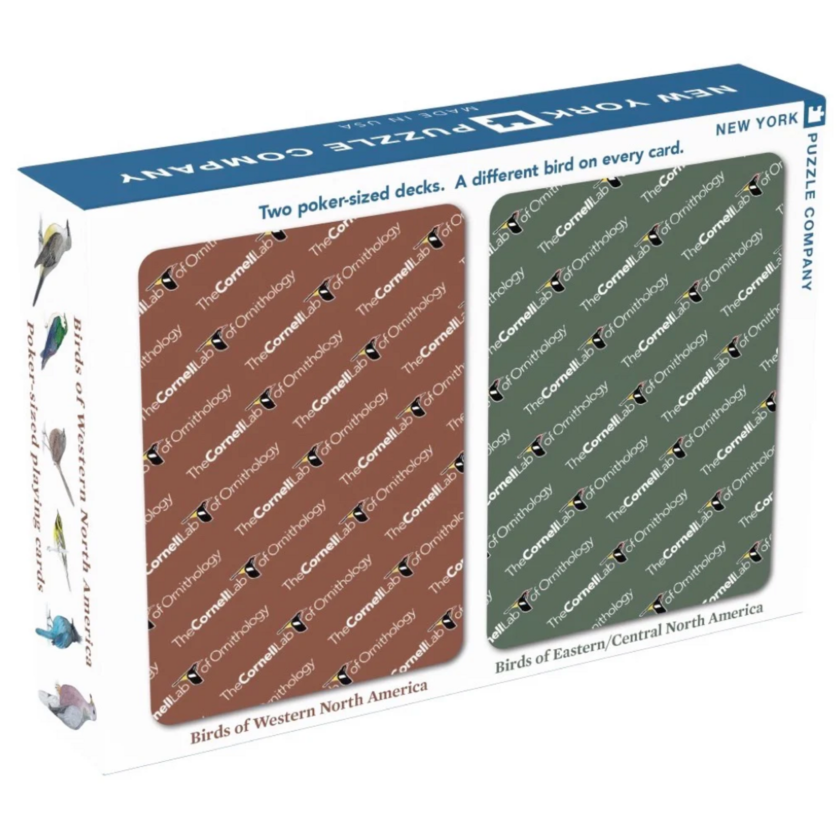 New York Puzzle Co Cards: Cornell Birds Double Deck