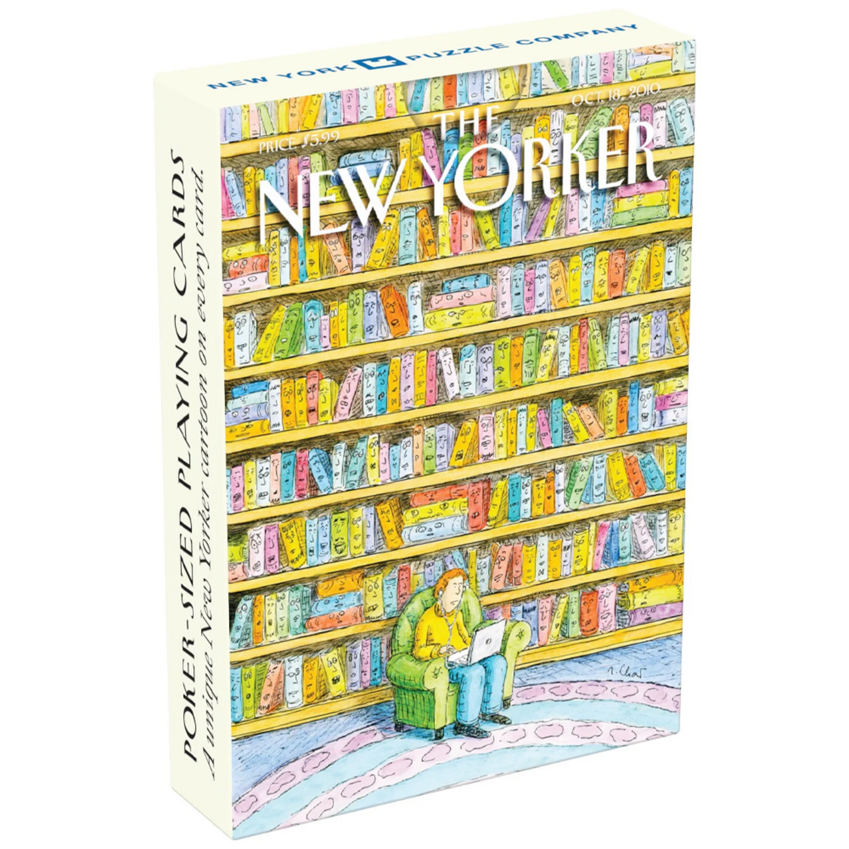 New York Puzzle Co Cards: Book Lover Cartoons