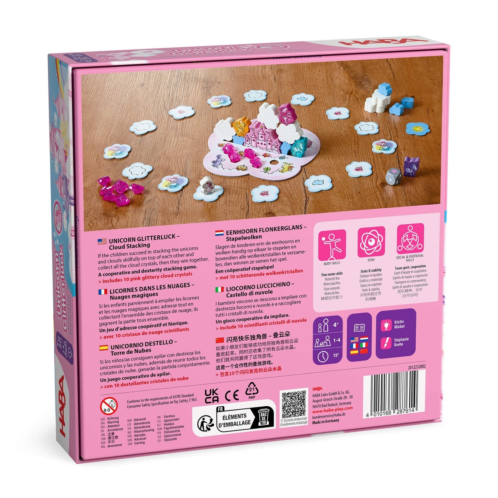 HABA Unicorn Glitterluck: Cloud Stacking