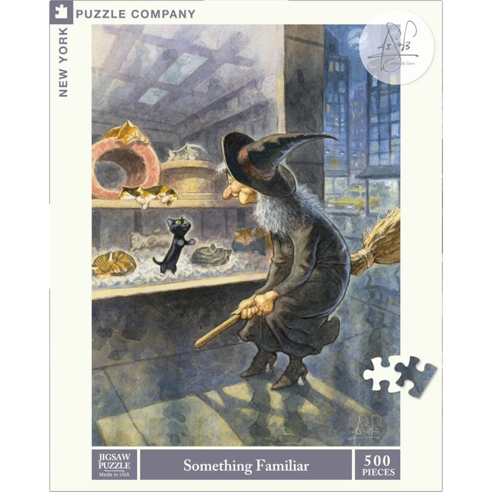 New York Puzzle Co Peter de Sève: Something Familiar 500pc