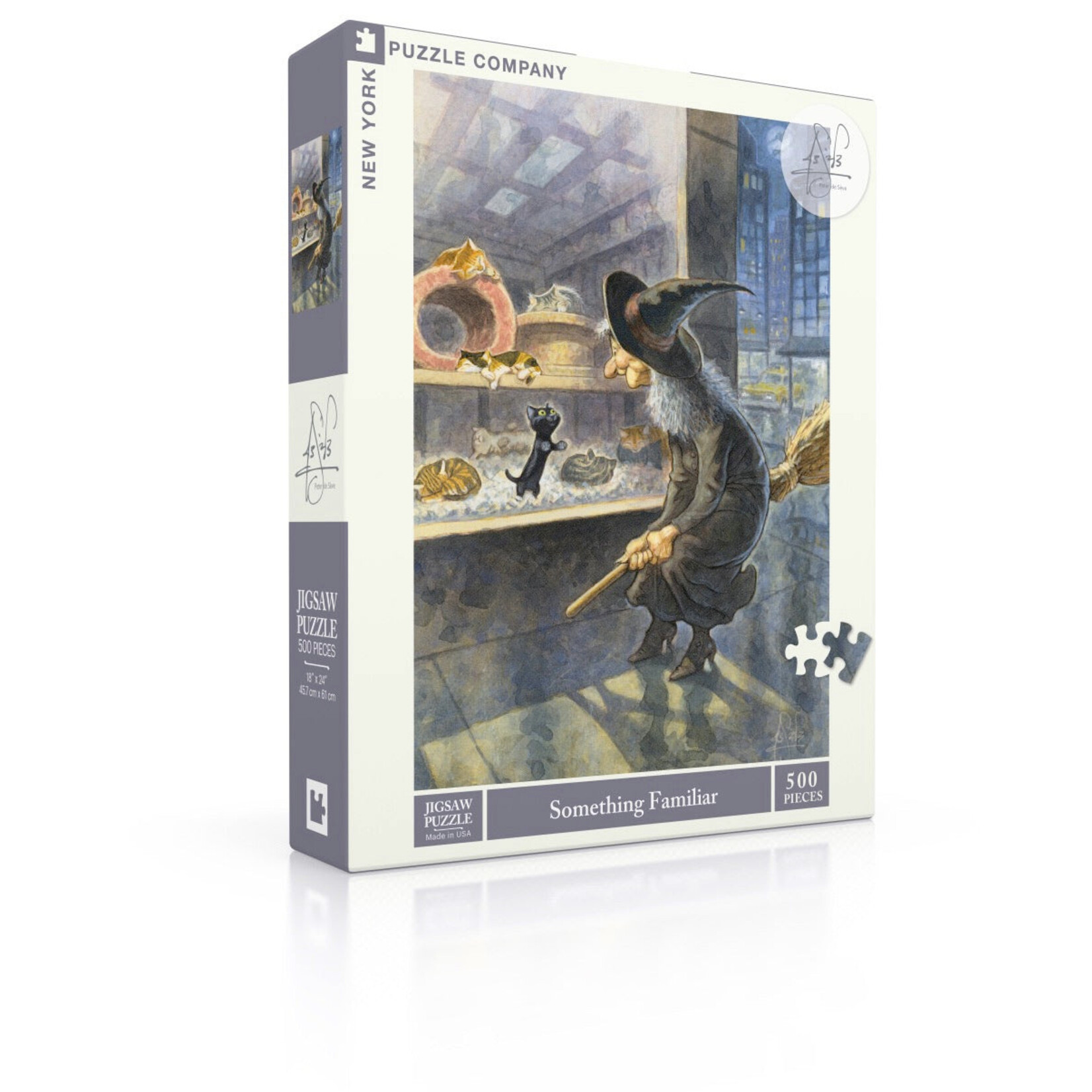 New York Puzzle Co Peter de Sève: Something Familiar 500pc