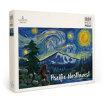 Lantern Press Pacific Northwest: Bigfoot Starry Night 1000pc