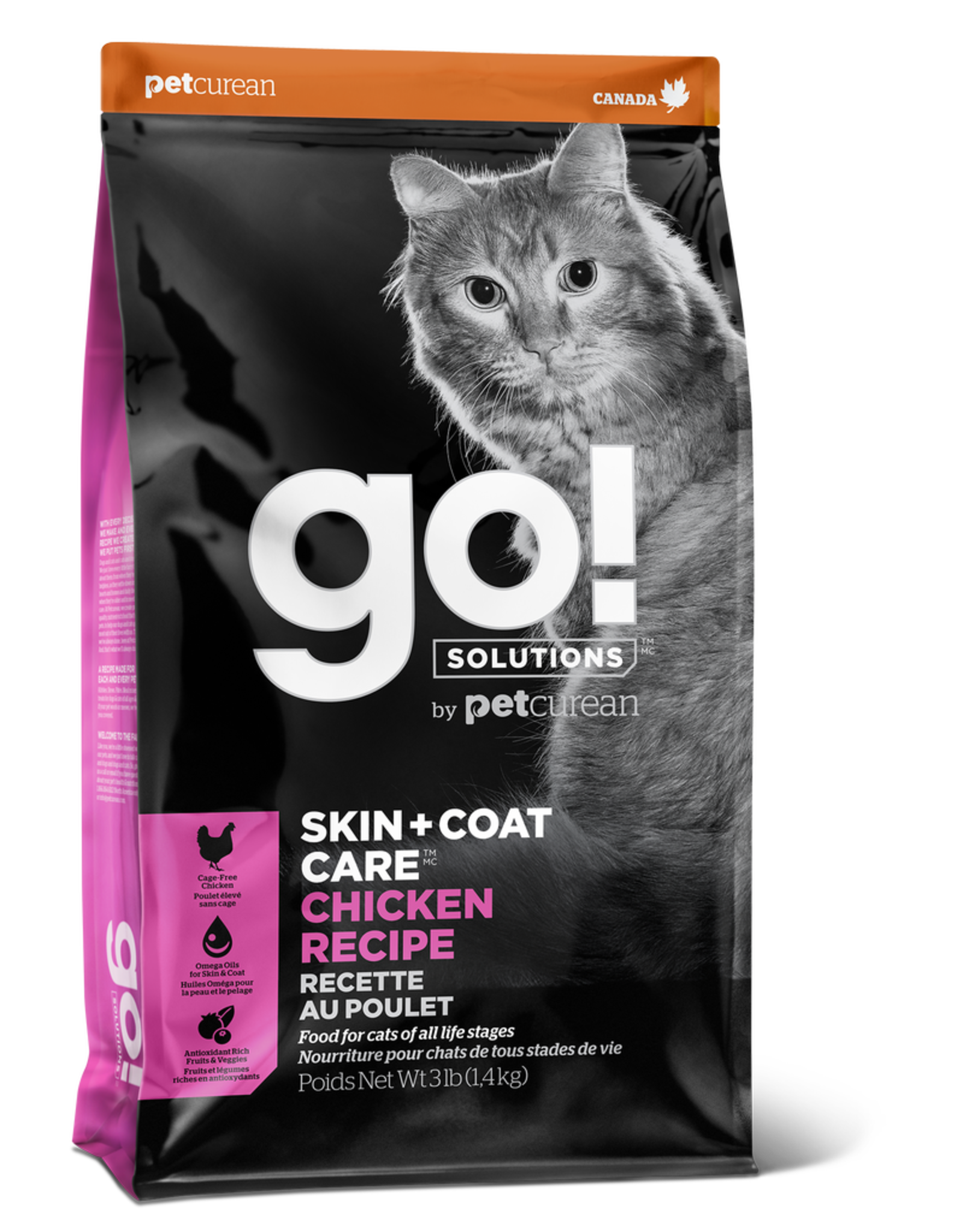 Go! GO! Skin + Coat Chicken for Cats 8lb