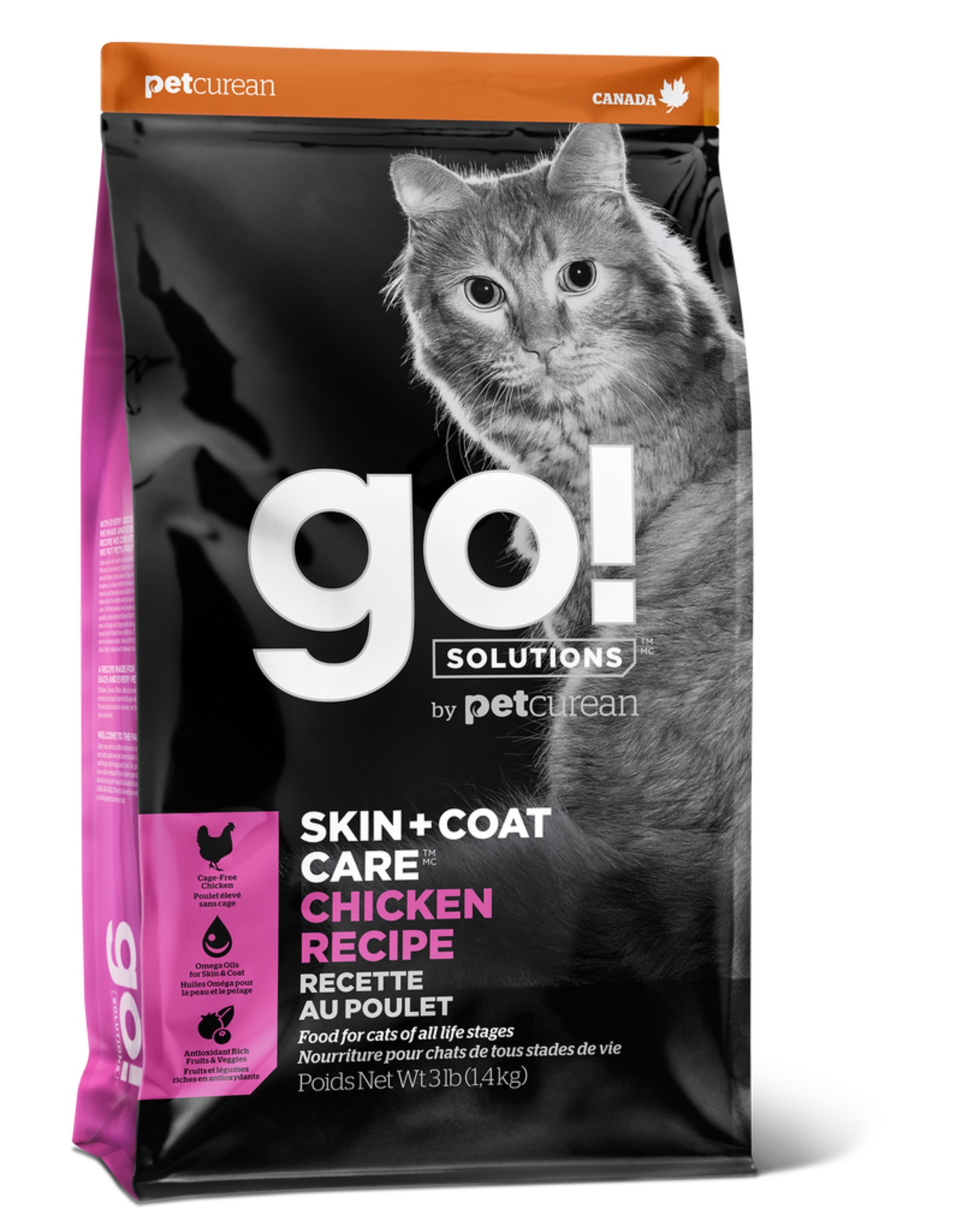 Go! GO! Skin + Coat Chicken for Cats 3lb