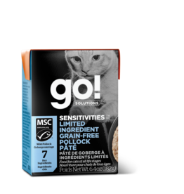 Go! GO! TetraPak Cat LID GF Pollock Pate 6.4oz