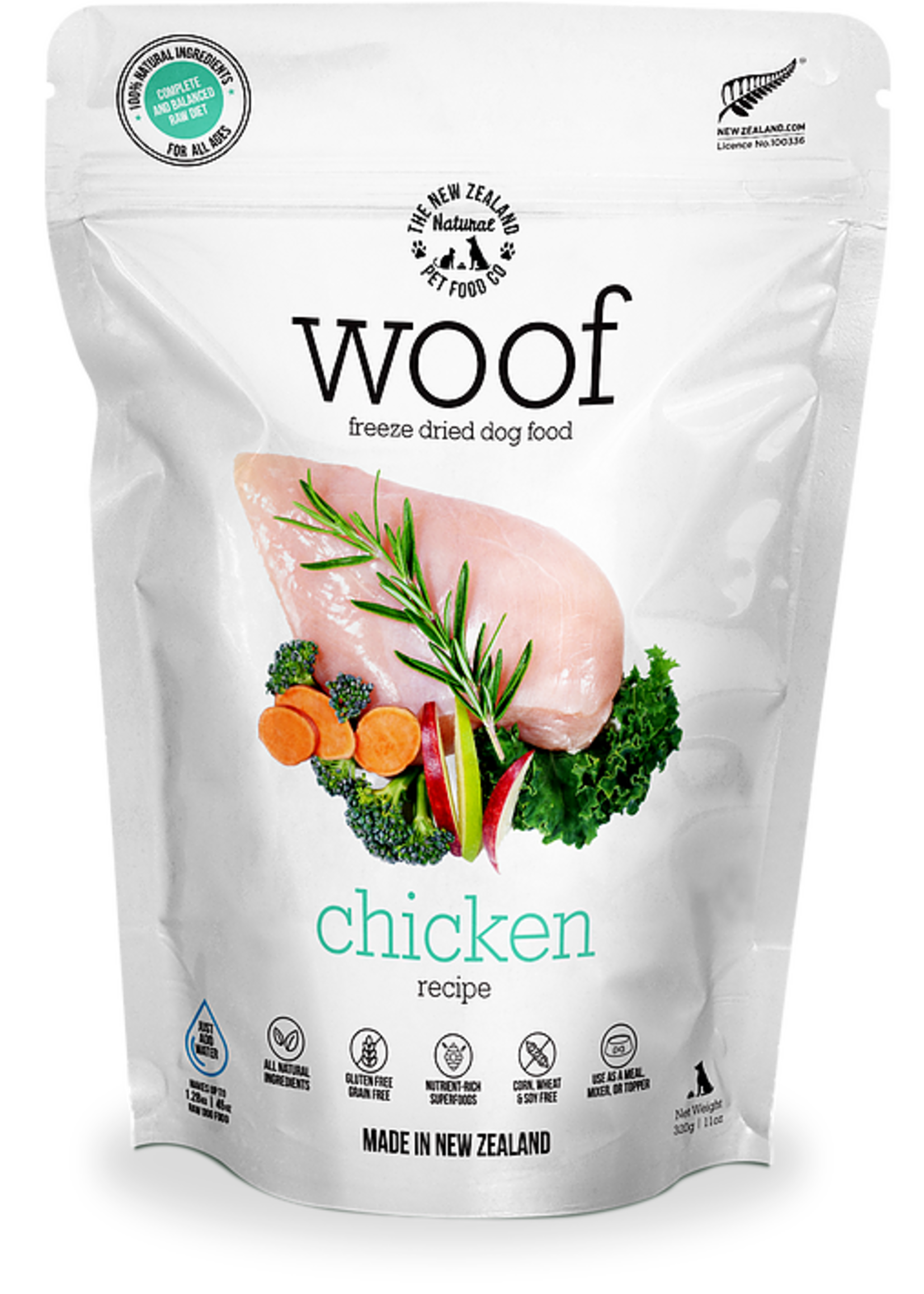 New Zealand Pet Food Co. NewZealand PetFoodCo - WOOF Chicken 50g