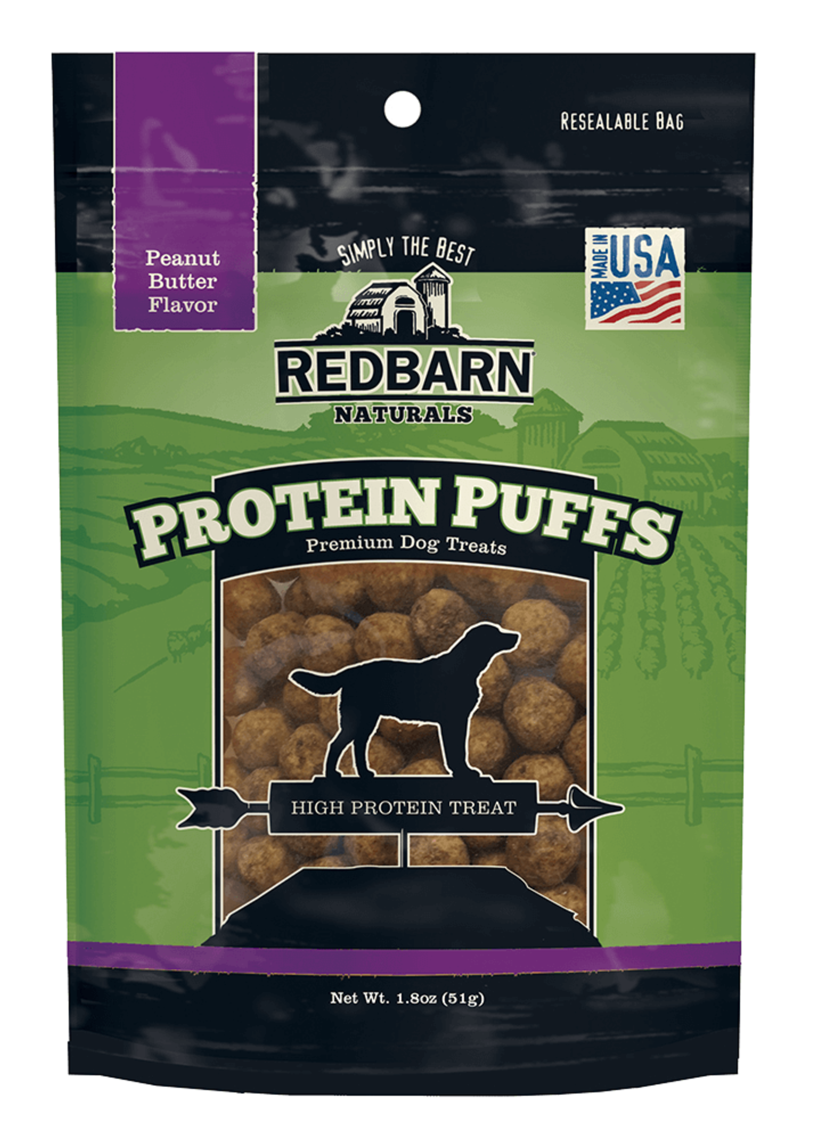 RedBarn RedBarn DOG Protein Puffs - Peanut Butter