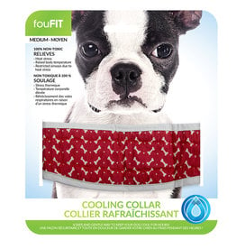 FouFouBrands FFD - FouFit - Cooling Collar - Red Medium 17"
