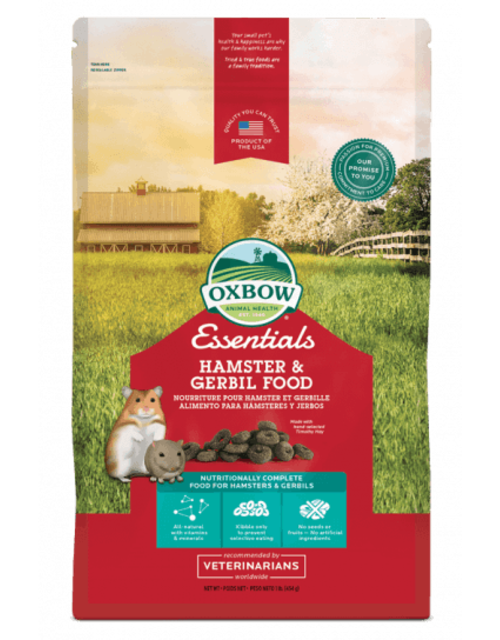 OXBOW Oxbow - Essentials Hamster/Gerbil Food 1lb