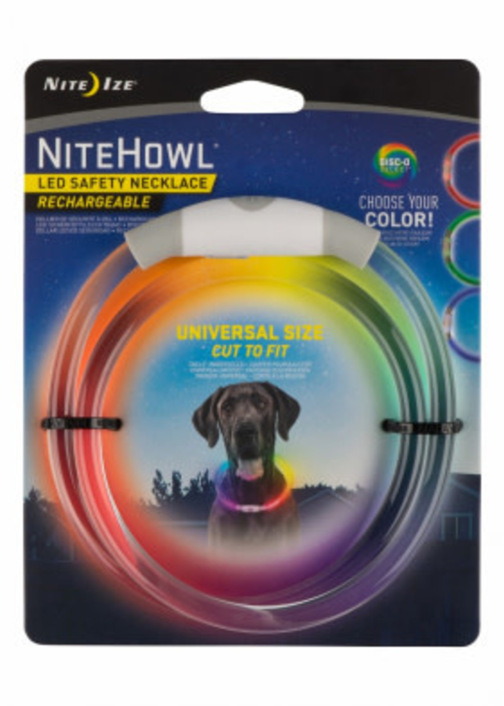 NITEIZE NITEIZE Nite Howl RECHARGEABLE & SELECTABLE Colour LED Safety Necklace