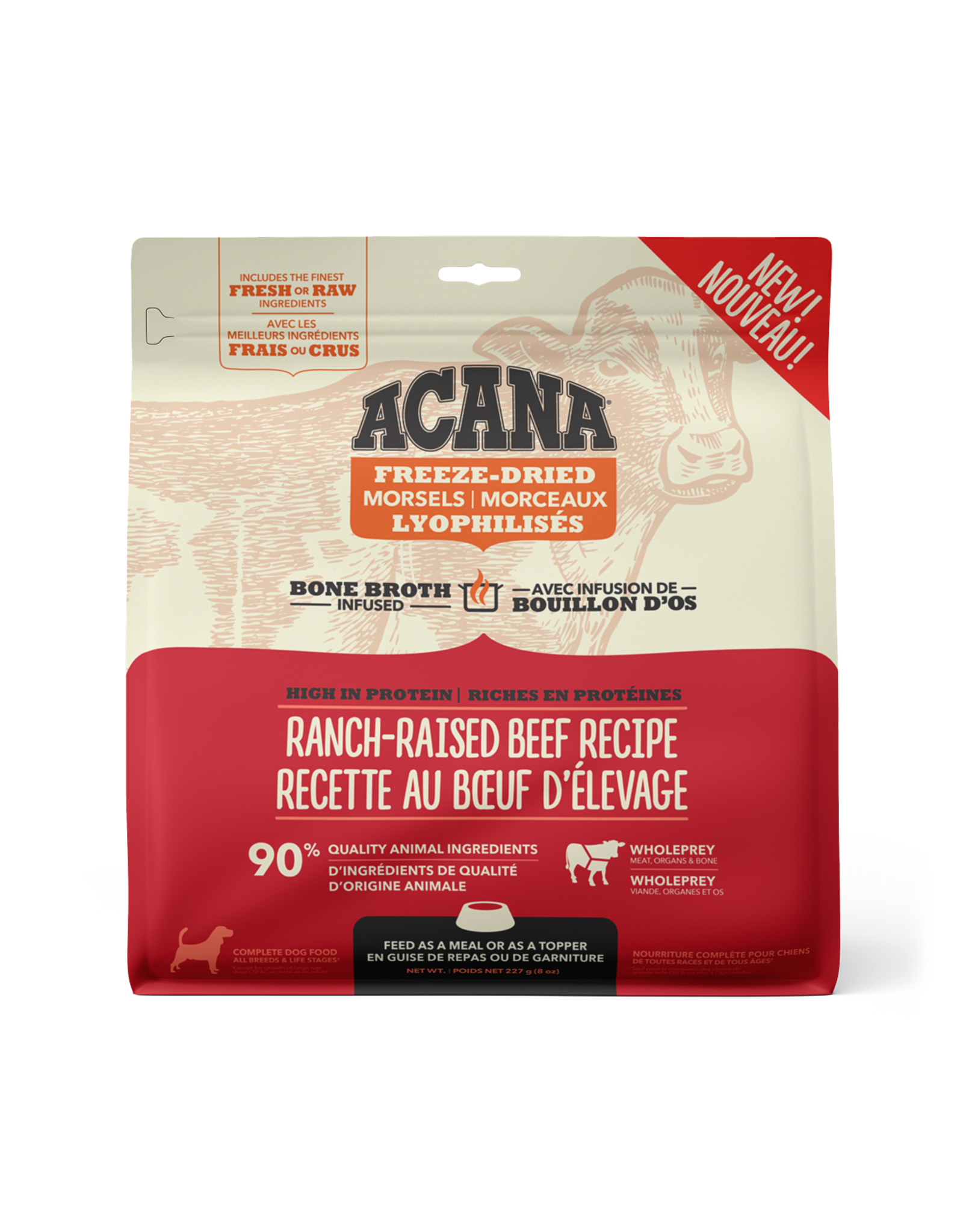 ACANA Acana Freeze-Dried Food - RanchRaised Beef Recipe - Morsels 227g