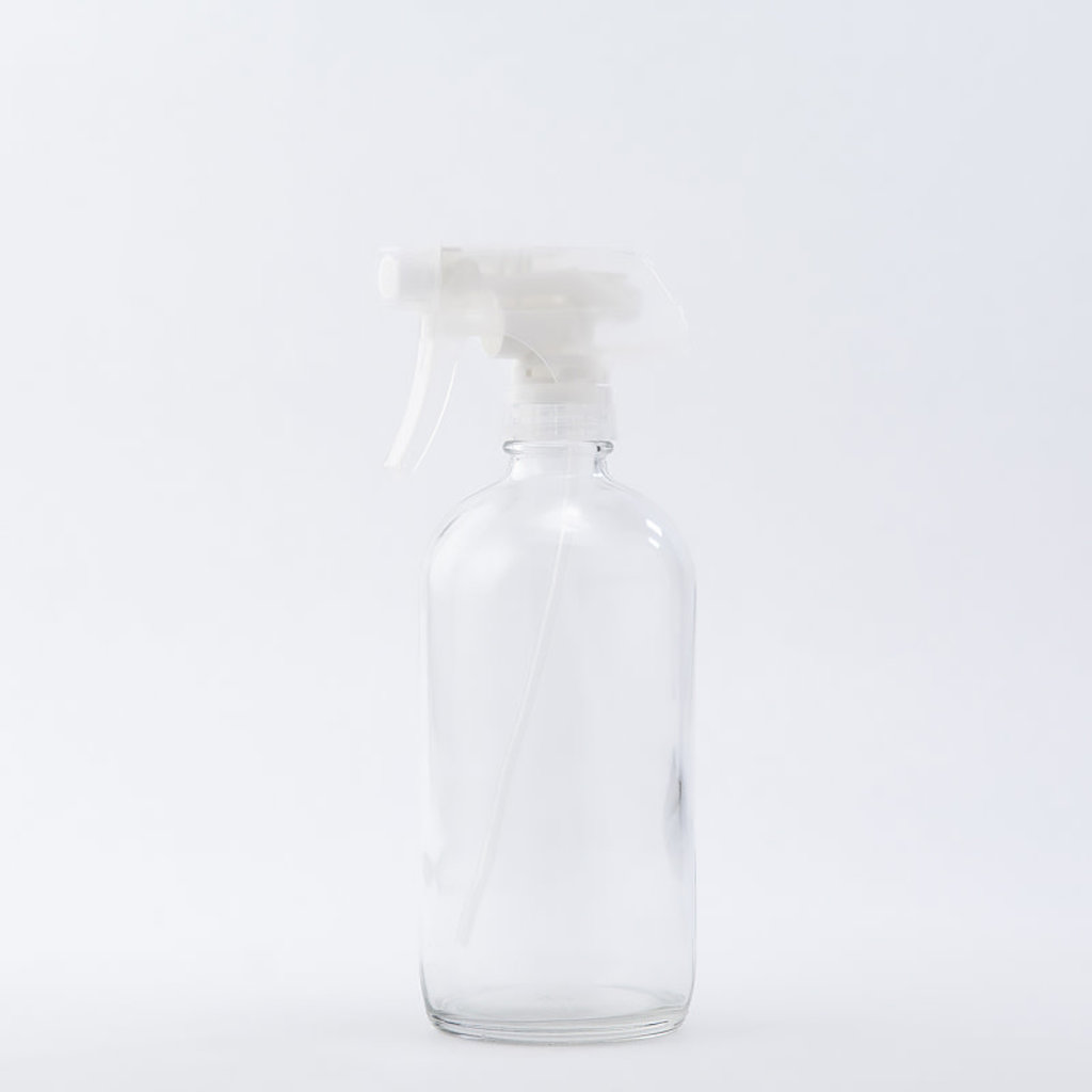 Round Bottle with Spray, 16 oz  Sustainable Glass Bottles - The Refill  Shoppe