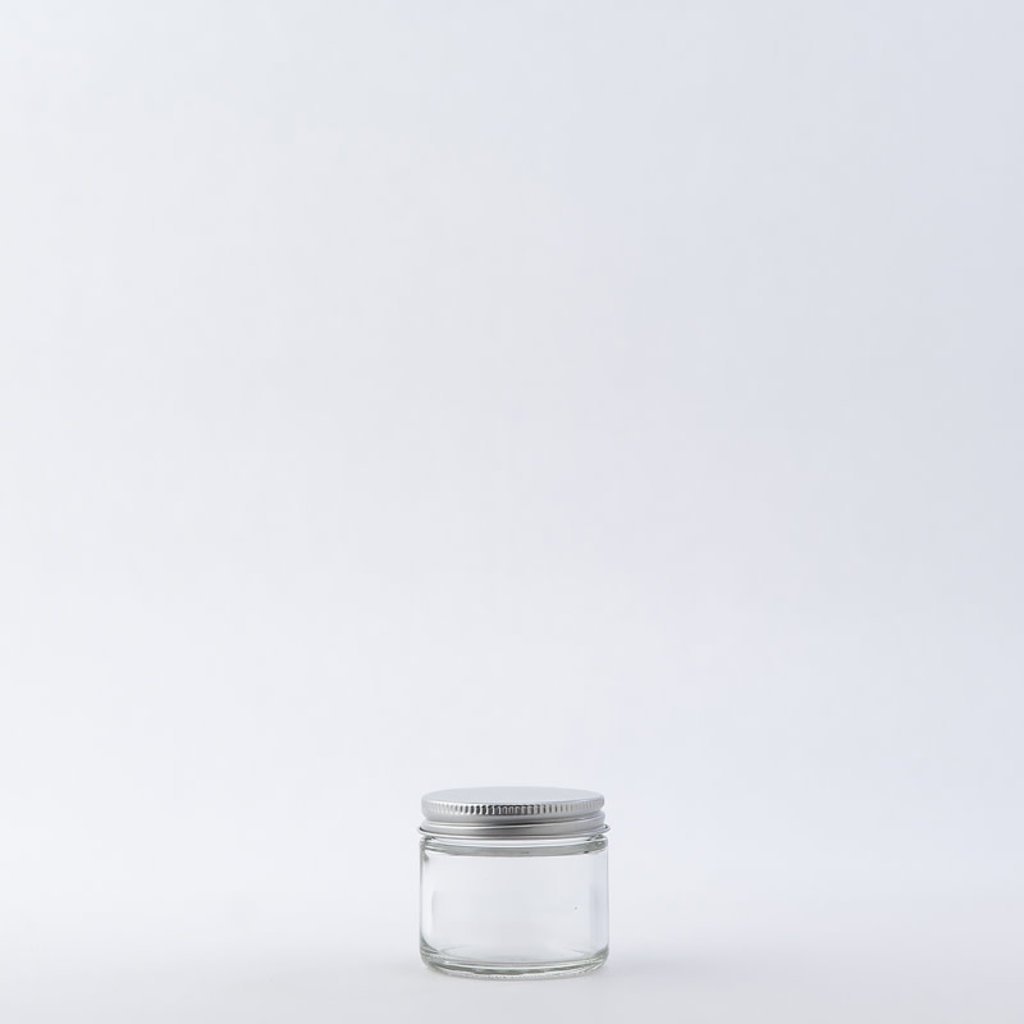 • 2 oz Glass Jar / Aluminum Cap