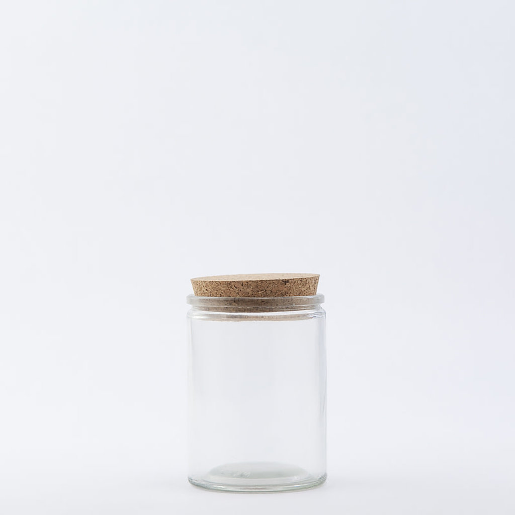 • 12 oz Glass Jar / Cork Top