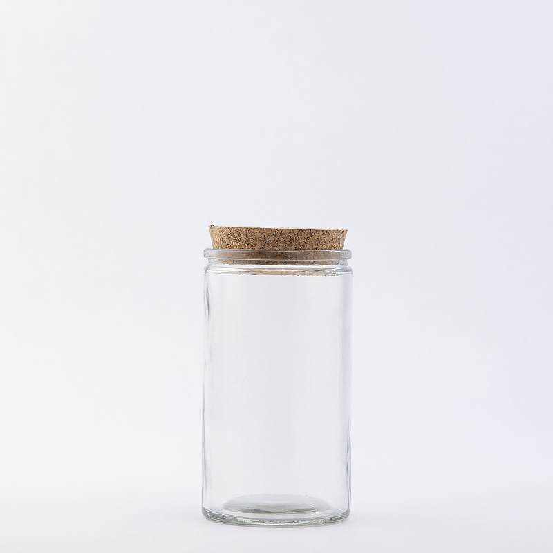 Clear Glass Jar with Cork Top, 16 oz | Sustainable Packaging