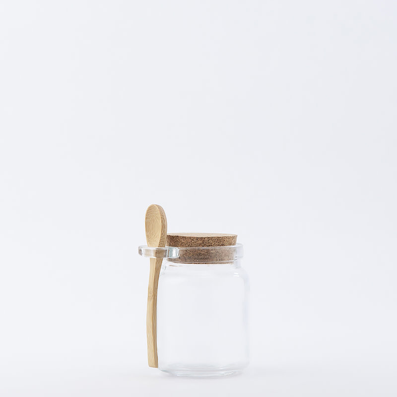 • 8 oz Recycled Glass Honey Jar