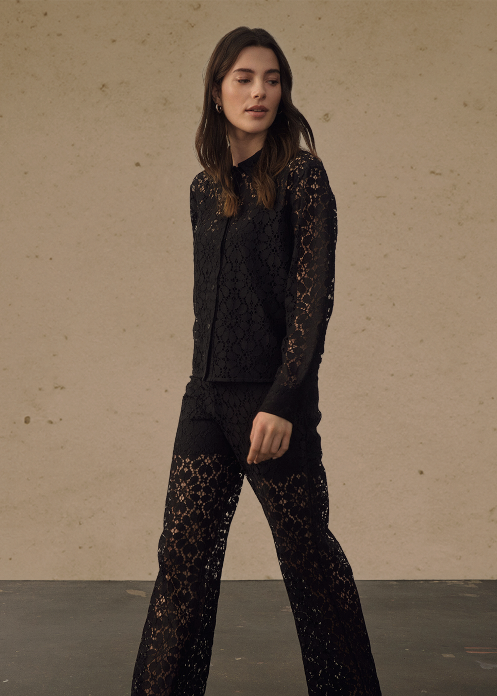 Part Two Devi Lace Trousers Black