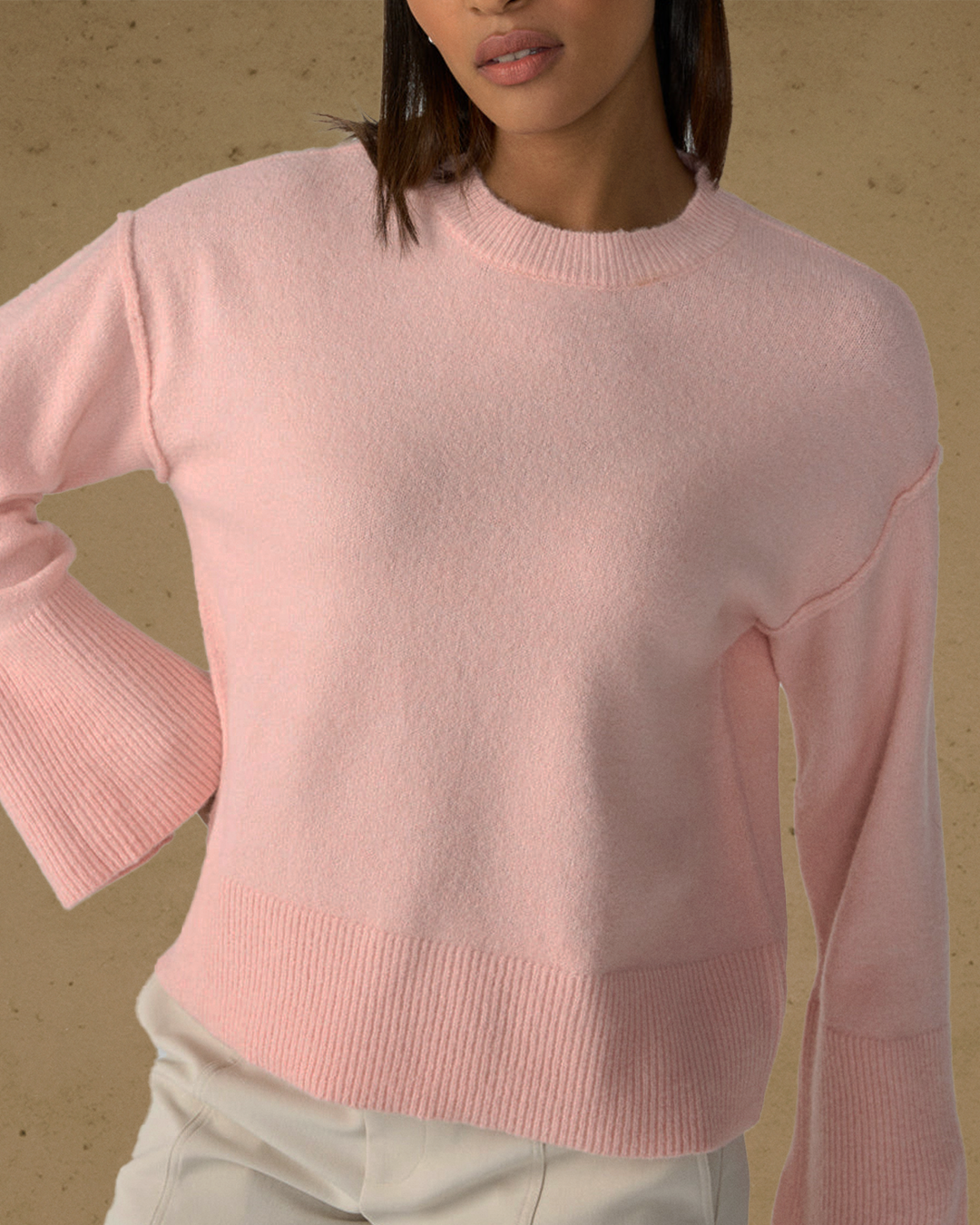 Sanctuary roll neck sweater hotsell pink