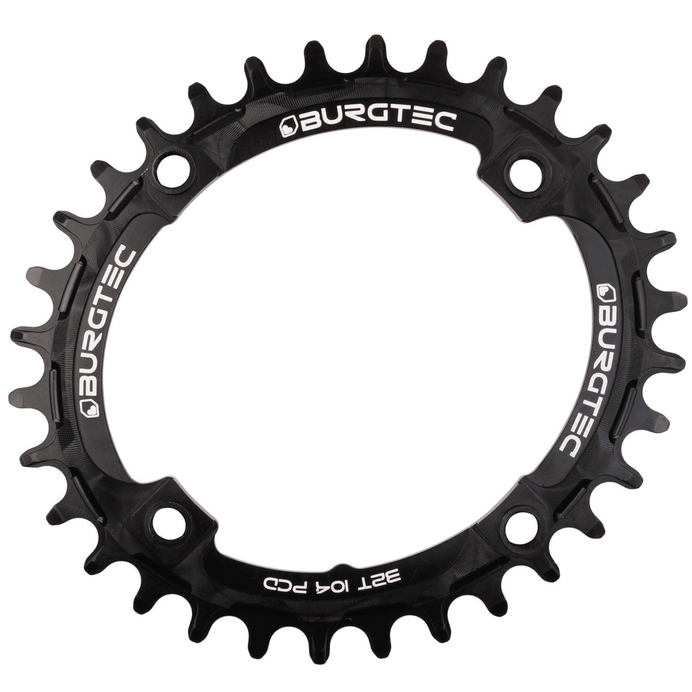 Burgtec Burgtec Oval 104mm BCD Thick Thin Chainring (32T)