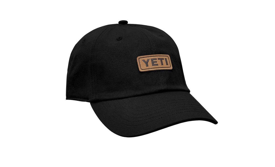Yeti Yeti Badge Logo Leather Soft Crown Hat