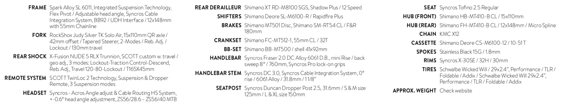 Scott Spark 960 -Bicycle Equipment Store spark 960 black specs