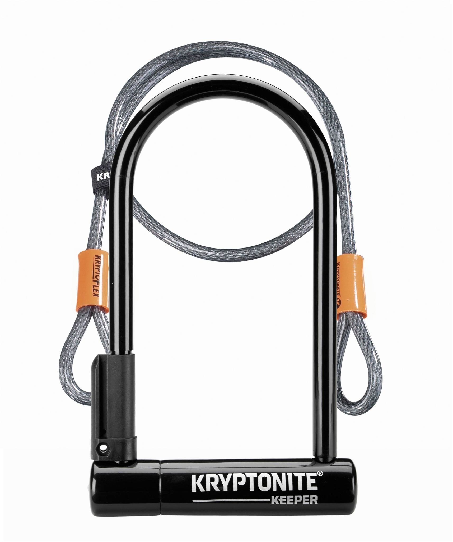 Kryptonite Kryptonite Keeper 12 Standard U-Lock with 4' Flex Cable