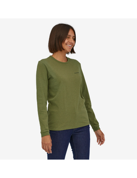 Patagonia Patagonia Women's Long Sleeve  P-6 Logo Responsibili-Tee