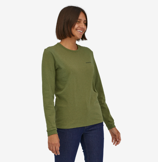 Patagonia Patagonia Women's Long Sleeve  P-6 Logo Responsibili-Tee