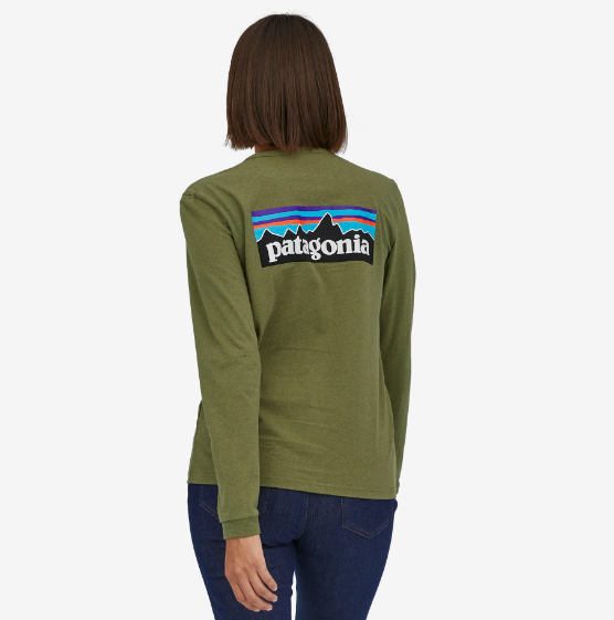 Patagonia Patagonia Women's Long Sleeve  P-6 Logo Responsibili-Tee