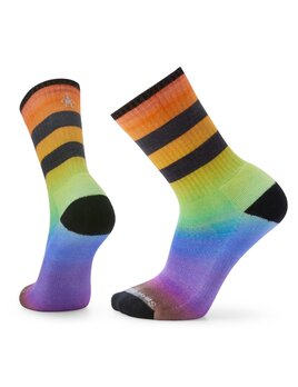 SMARTWOOL Smartwool Men's Athletic Pride Rainbow Print Crew Socks