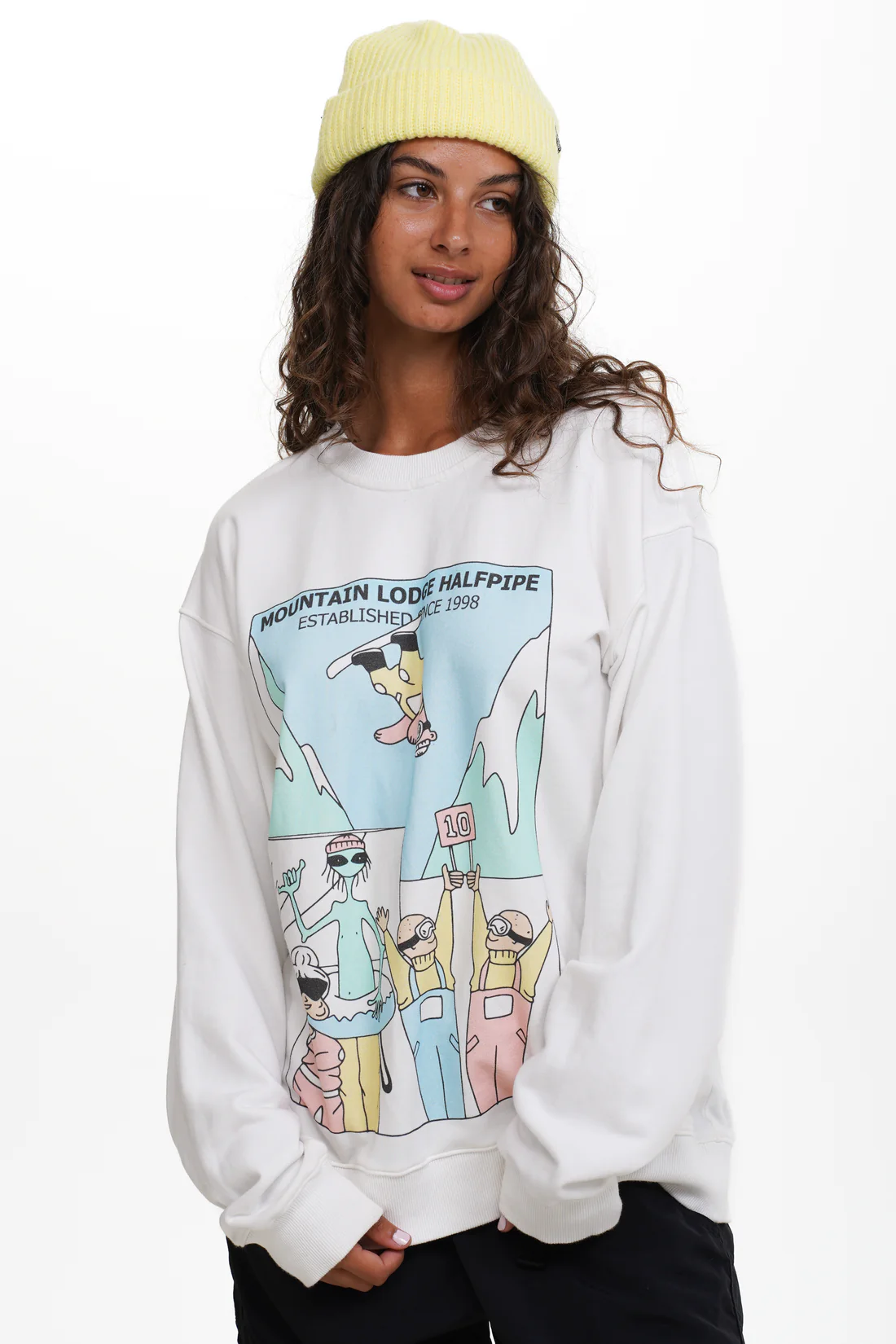 Notice the Reckless Mountain Lodge Halfpipe Crewneck - Outtabounds