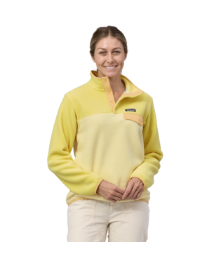Patagonia Women's Lightweight Synchilla Snap-T Fleece Pullover in Yellow, 25455-ABS - S / Su…