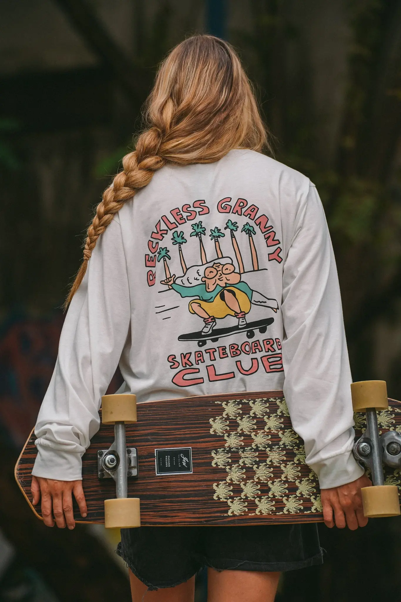 Notice The Reckless. Notice the Reckless Women's Reckless Granny Long Sleeve Tee