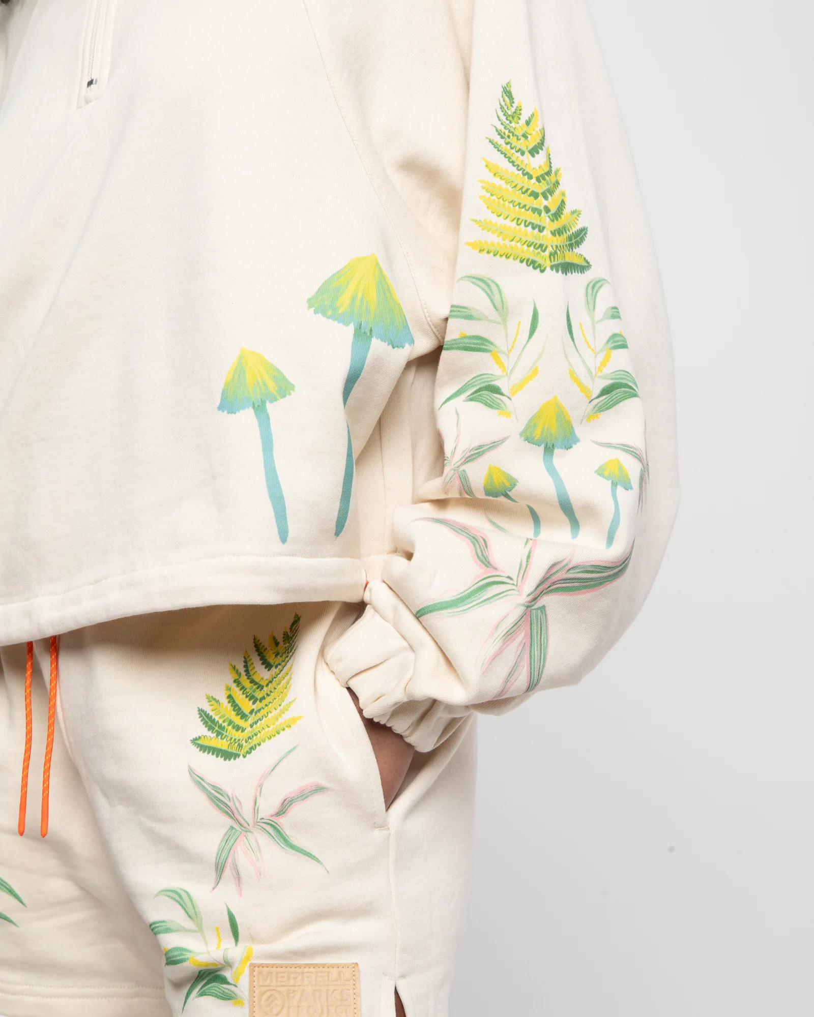 Parks Project Merrell x Parks Project Shrooms in Bloom Quarter Zip Fleece