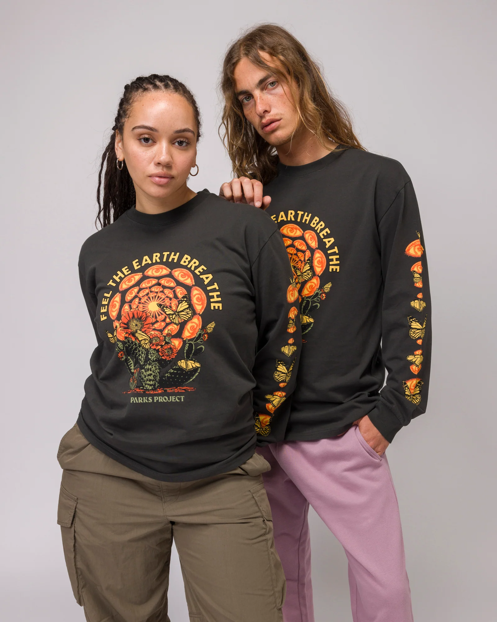 Parks Project Parks Project Feel the Earth Breath Butterfly Long Sleeve Tee
