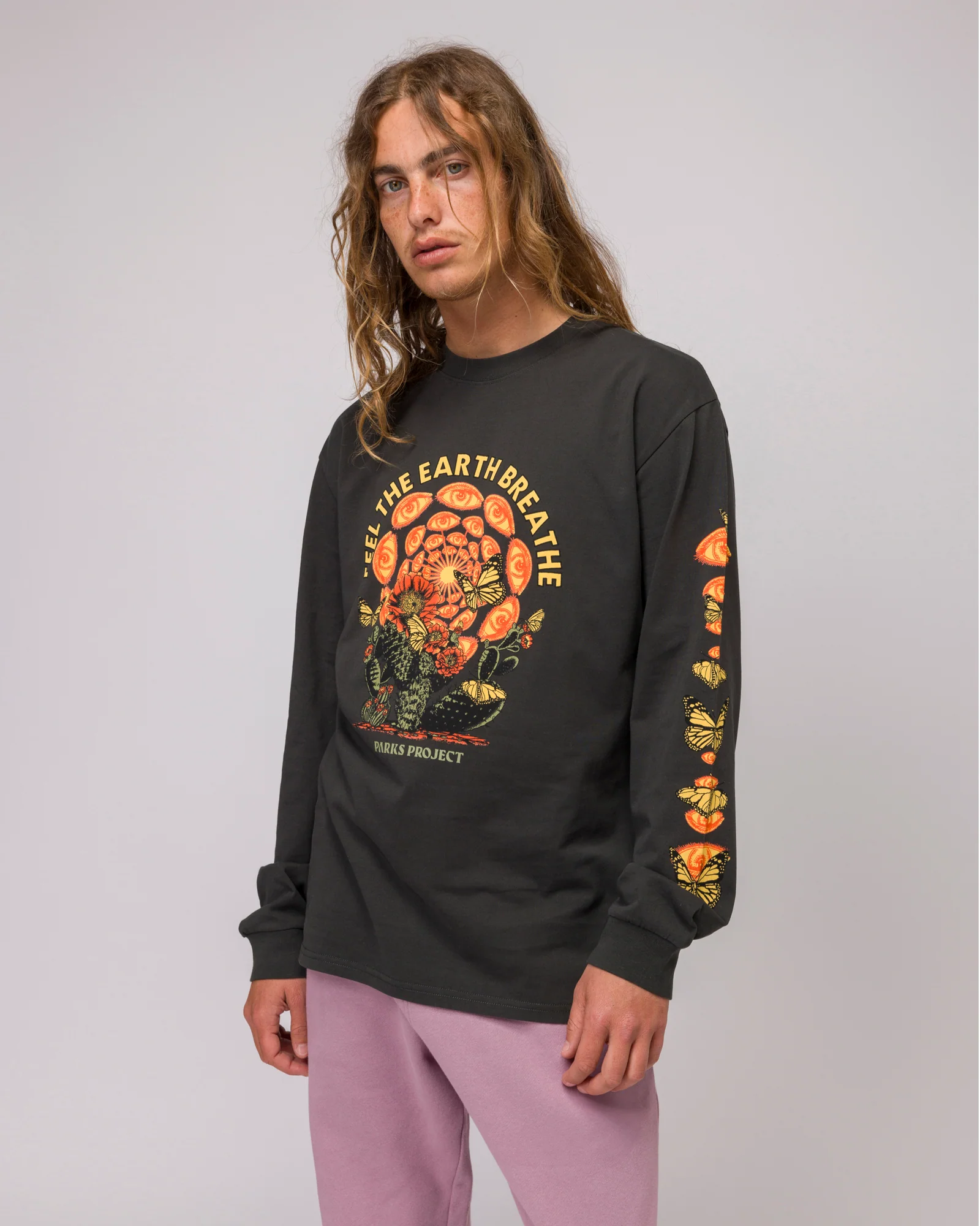 Parks Project Parks Project Feel the Earth Breath Butterfly Long Sleeve Tee