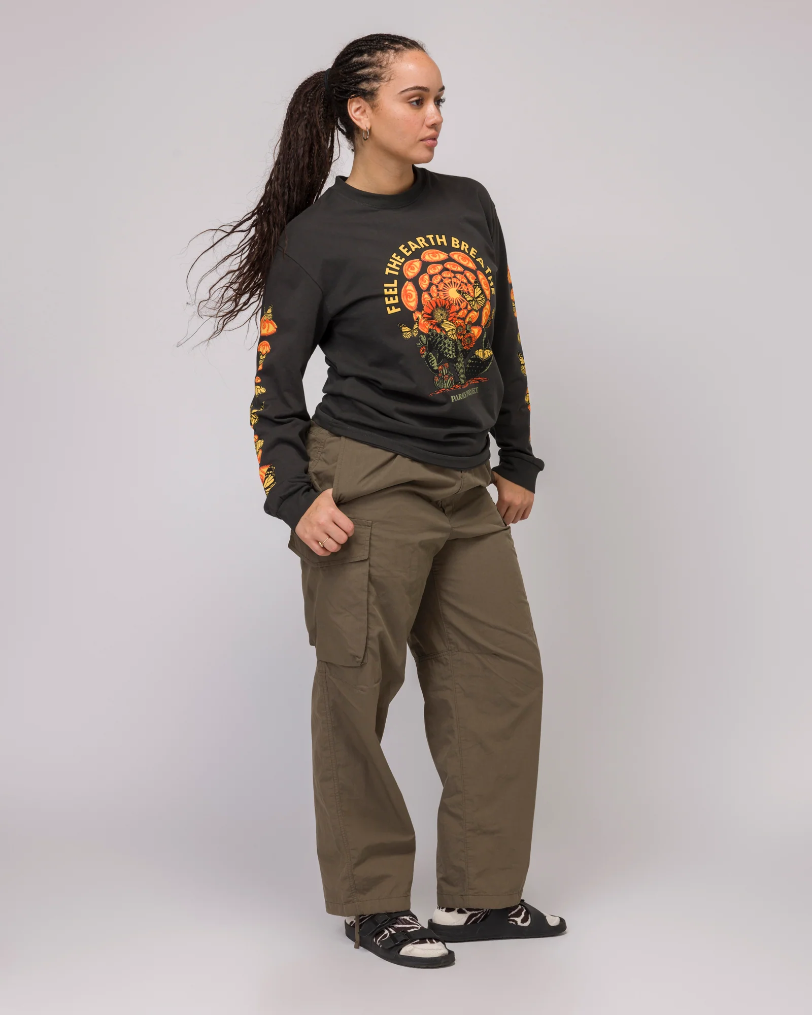 Parks Project Parks Project Feel the Earth Breath Butterfly Long Sleeve Tee