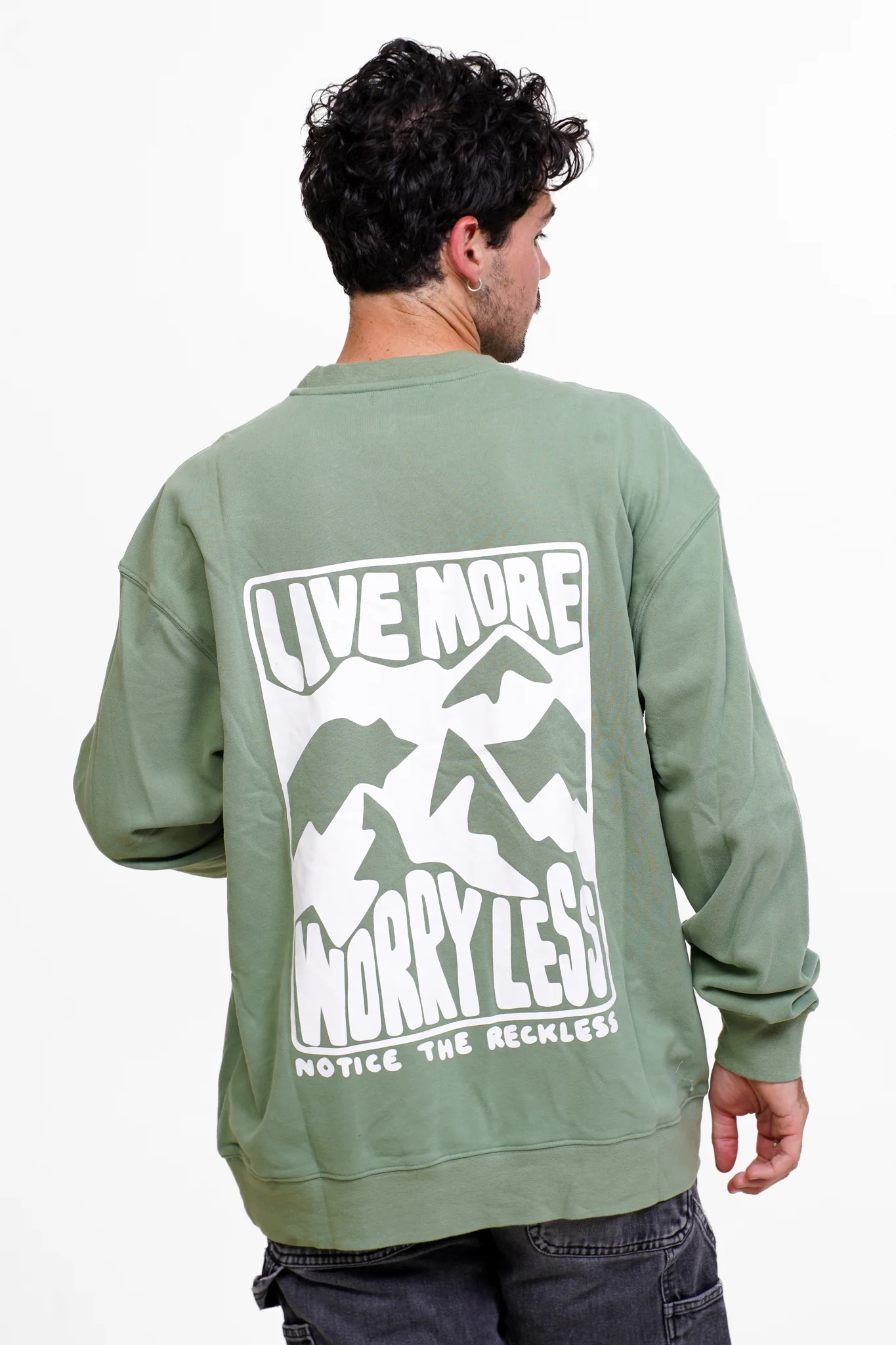 Notice The Reckless. Notice the Reckless Live More Crewneck