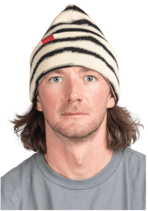 Corduroy Corduroy Ripped Stripe Beanie
