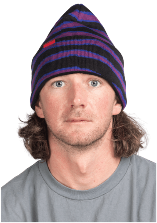 Corduroy Corduroy Ripped Stripe Beanie
