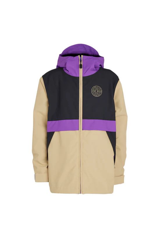 AIRBLASTER Youth Trencher Full Zip Thistle Big Daisy - Edge