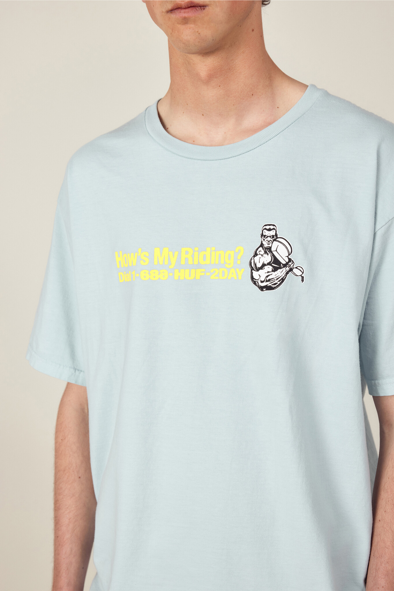 686 686 x Huf Riding Heavyweight Premium Short Sleeve Tee