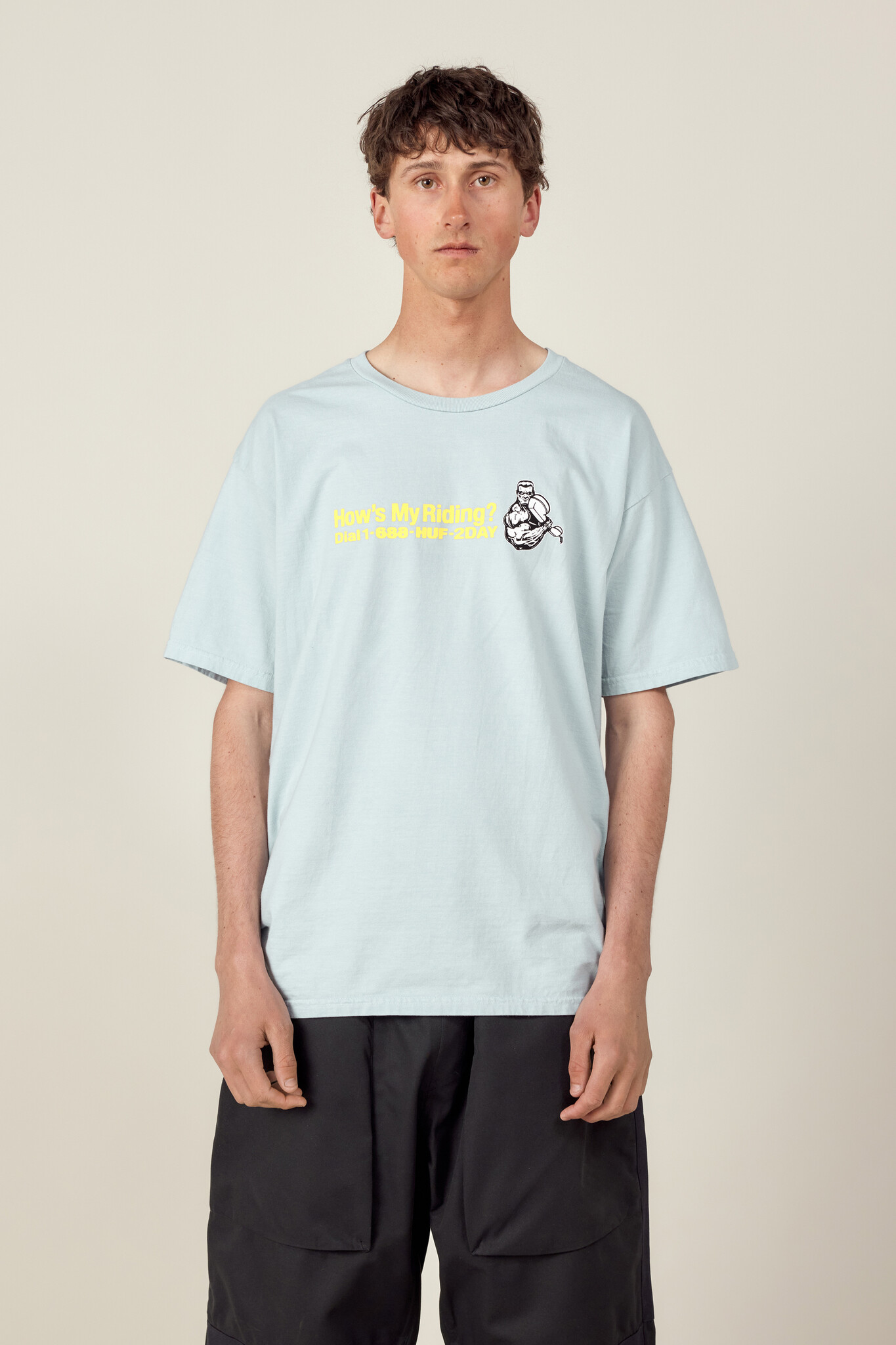 686 686 x Huf Riding Heavyweight Premium Short Sleeve Tee