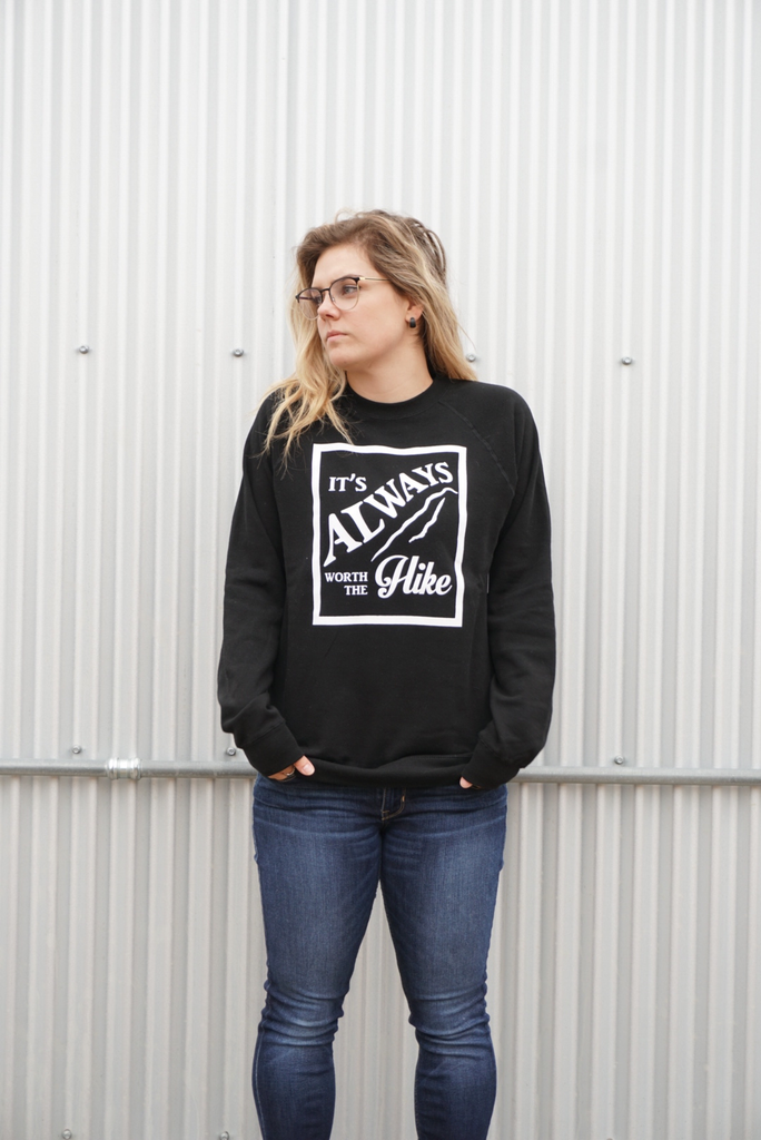 Outtabounds Outtabounds Worth The Hike Raglan Crewneck Sweatshirt