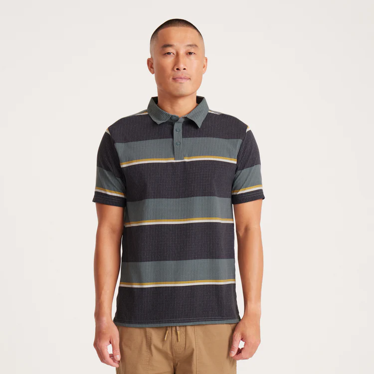 Roark Roark Men's Bless Up Breathable Stretch Polo Shirt