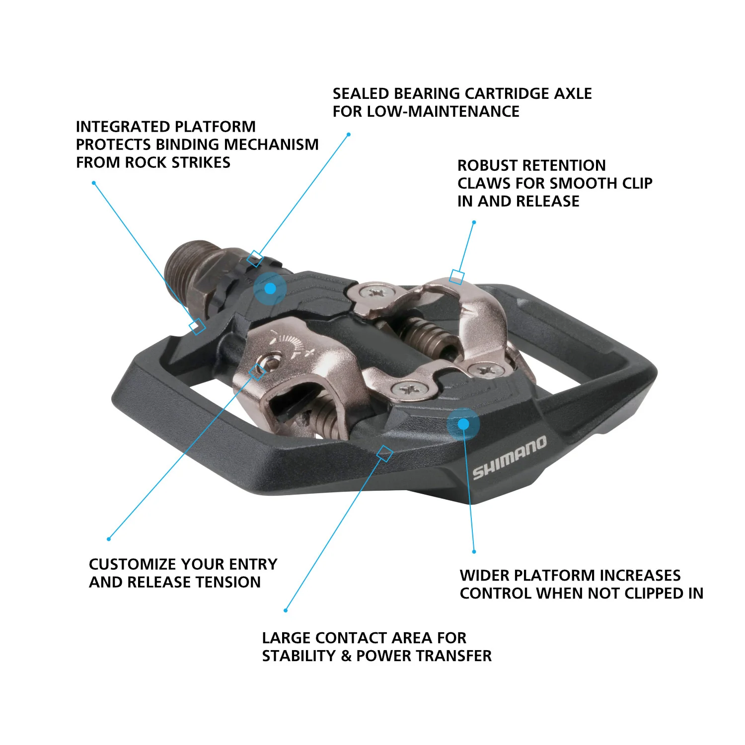 SHIMANO Shimano PD-ME700 SPD Trail Pedal