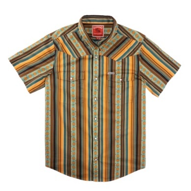 Sendero Provisions Co. Sendero Men's Serape Pearl Snap Short Sleeve
