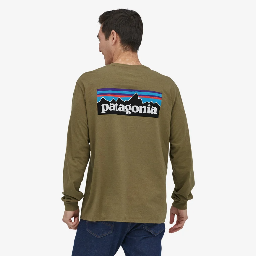 Patagonia Patagonia Men's L/S P-6 Logo Resonsibili-Tee